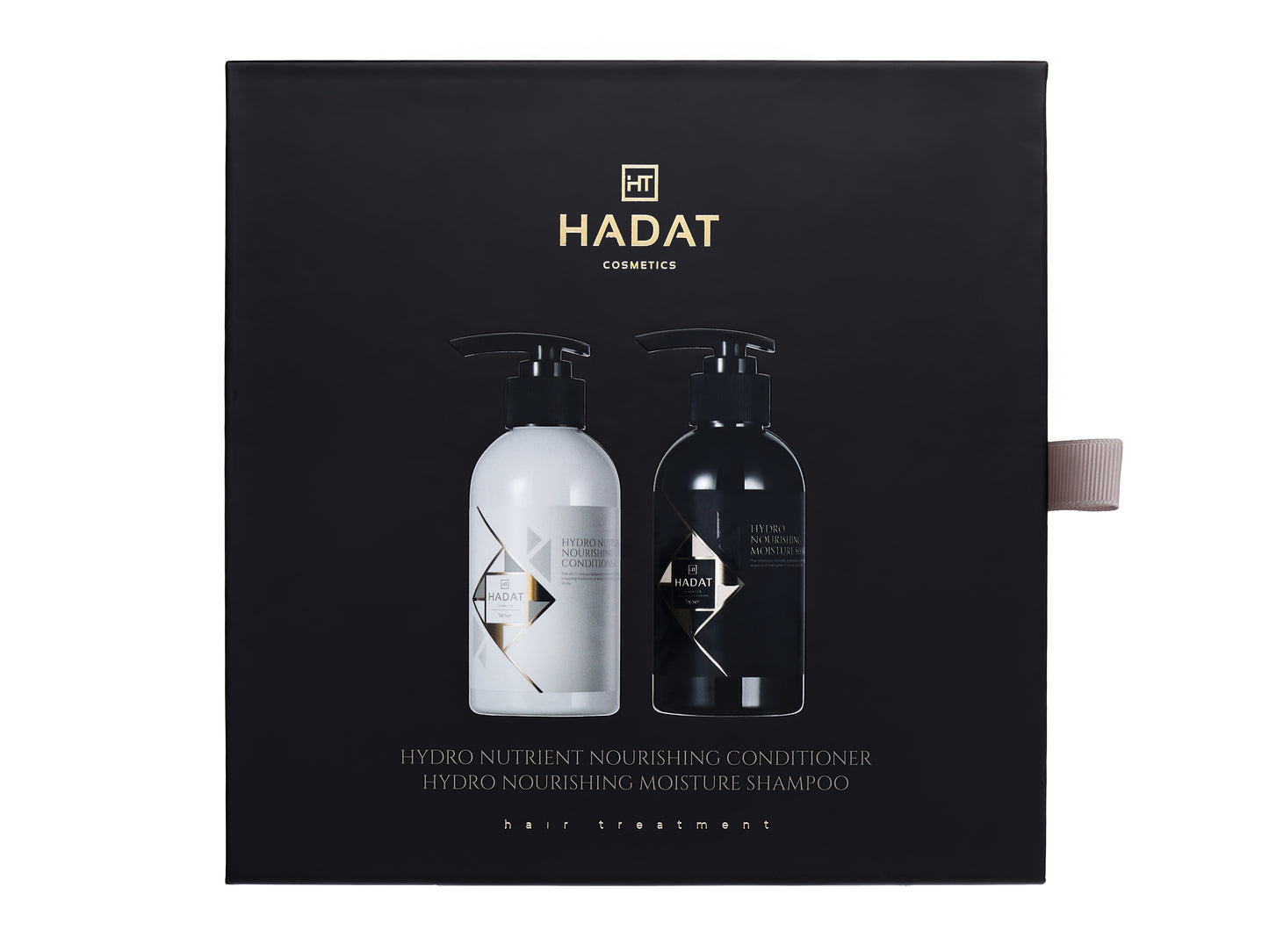 Hydro nourishing shampoo and conditioner set in black gift box