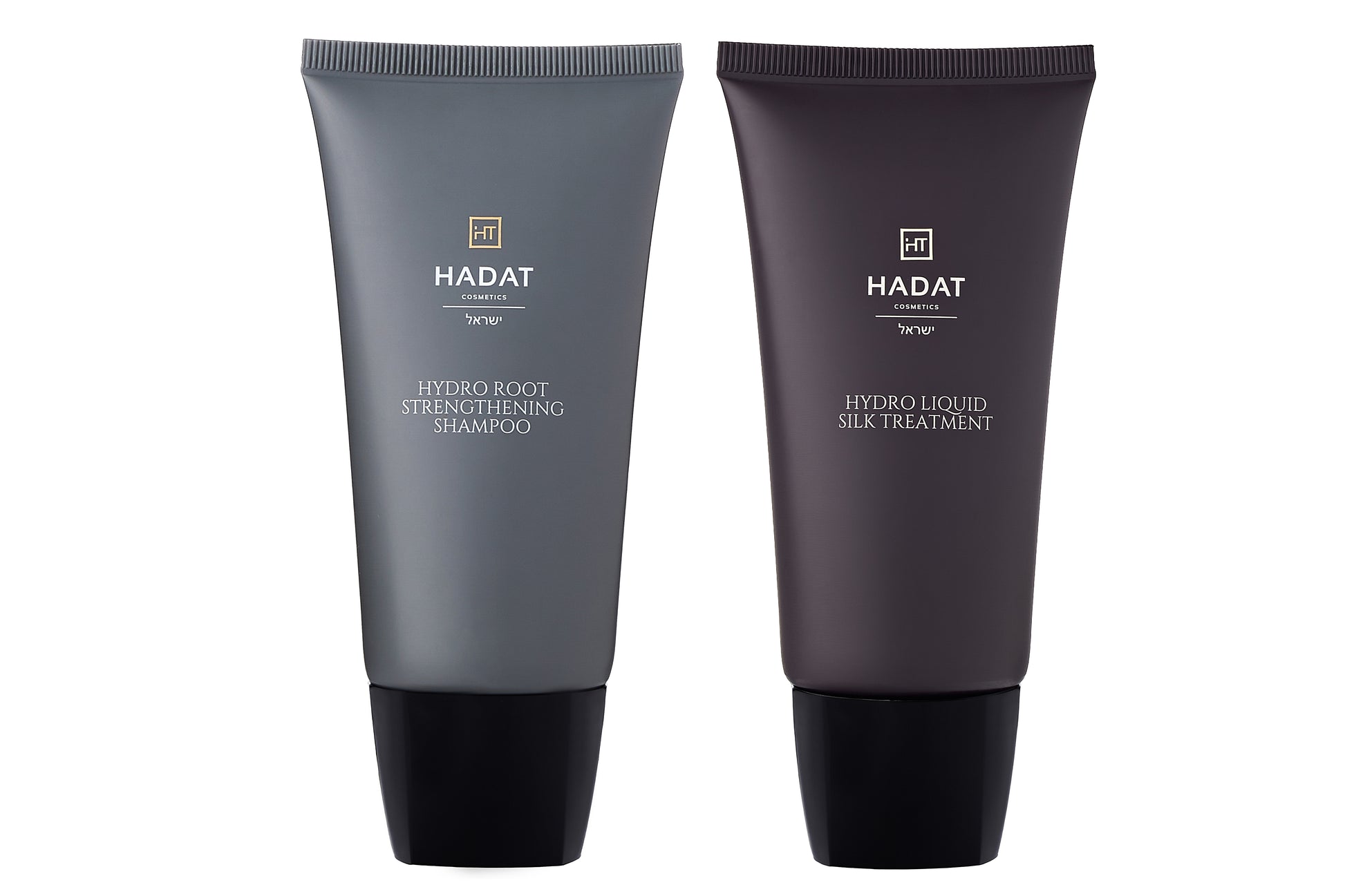 Hadat Hydro Root Shampoo and Hydro Liquid Silk Treatment tubes